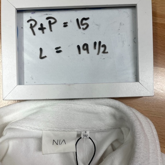 Nia Carrillo Terra Cloth Top in White Size Small NWT - Picture 12 of 12